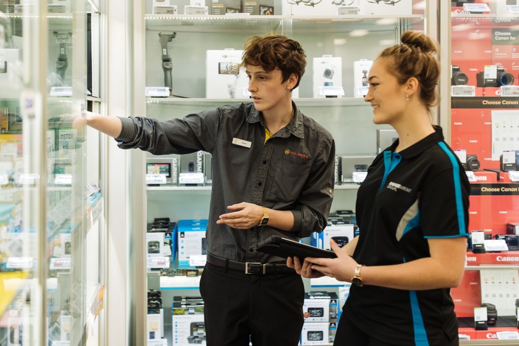 A Brand Ambassador in a store