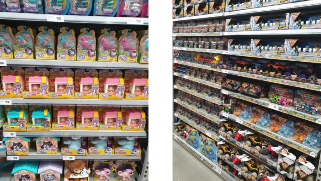 Engagement Group’s work for Planet Fun, displaying toys in premium shelf spaces, resulting in improved visibility and increased sales through effective stock replenishment.